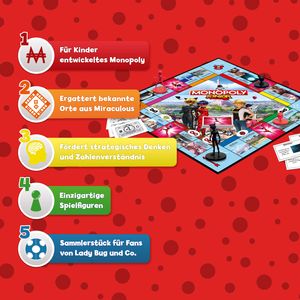 Monopoly Junior Miraculous Spiel Gesellschaftsspiel Brettspiel deutsch