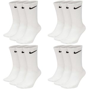 6 Paar Nike Everyday Lightweight Crew SX7676 Tennis Socke - Farbe: weiß - Größe: 38-42