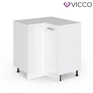 Vicco Eckunterschrank 87 cm ohne Arbeitsplatte Küchenschrank Küchenschränke Küchenunterschrank R-Line Küchenzeile