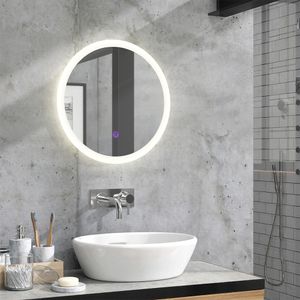 Vicco Koupelnové zrcadlo , 50 x 50 cm Kulatý, Bílá