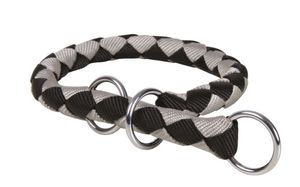 Trixie Cavo škrtiaci / sťahovací obojok - čierny/strieborný - 35-41 cm/ 12 mm