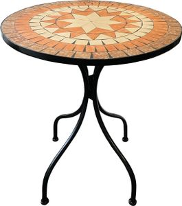 Mediterraner Mosaik Gartentisch Bistrotisch Tisch Outdoortisch Ø60cm
