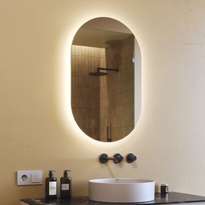 Kúpeľňové zrkadlo 50x80 cm - Vertikálne s LED osvetlením - Farba LED Studená biela 7000K - PPOK229 - Osvetlené nástenné kúpeľňové zrkadlo Kúpeľňové zrkadlo 50x80 cm - Vertikálne s LED osvetlením - Farba LED Studená biela 7000K - PPOK229 - Osvetlené nástenné kúpeľňové zrkadlo