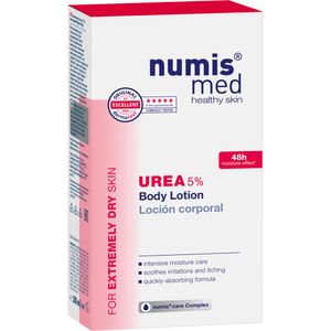 numis med Körperlotion mit 5% Urea - Hautberuhigende Bodylotion für trockene, zu Juckreiz neigende Haut 1x 300 ml