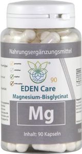 VITARAGNA® Magnesium-Bisglycinat – Magnesium Kapseln 100 mg elementares Magnesium pro Kapsel – höchste Bioverfügbarkeit – vollständig umgesetzt – 90 Kapseln – Ohne Magnesiumstearat