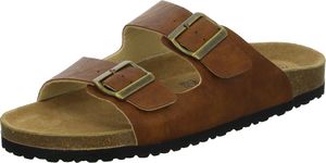 Paulo G. Herren-Pantolette mit Tieffußbett Braun, Farbe:braun, EU Größe:45