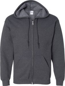 Gildan Heavy Blend Kapuzenjacke BC471 (L) (Dunkelgrau)