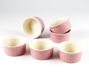 Hanseküche Creme Brulee Schälchen – Hochwertiges 6er Set Souffle Förmchen backofenfest – Kleine Schalen aus Keramik zum Backen