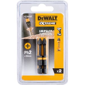DeWALT DT70532T-QZ, 2 szt., Phillips, PH 2, 50 mm, Blister