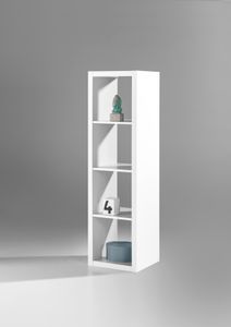 STYLE Raumteiler 4 x 1 - Weiss Nachbildung - BHT ca. 41 / 147 / 38 cm