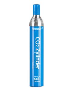 Homewit CO2 Zylinder, Kohlensäure Zylinder Kohlendioxid Zylinder 425g Kohlensäure für ca. 60 L Wasser, Neu & Erstbefüllt in Deutschland geeignet für SodaStream(z.B. SodaStream Crystal, Easy, Power & Cool) Wassersprudler usw.