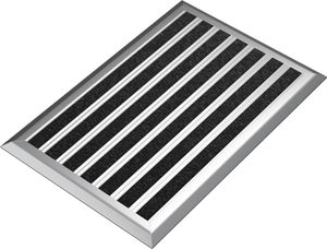 Fußmatte Außen Schmutzfangmatte für Draußen - 40 x 60 cm silbernem Aluminiumrand Wetterfester Fußabstreifer Outdoor Fußmatte Fußmatte Außen Schmutzfangmatte für Draußen - 40 x 60 cm silbernem Aluminiumrand Wetterfester Fußabstreifer Outdoor Fußmatte