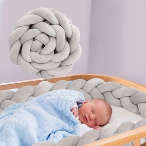 karpal Bed Snake Braided Bed Surround, detská postieľka Nest Snake Bumper Decoration, pre detskú postieľku, Soft PP Bavlna Edge Protection Head Guard Handmade Length 3M Grey