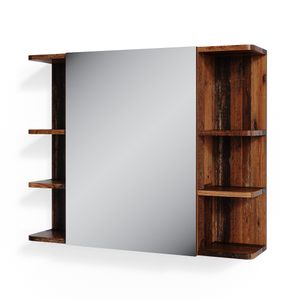 Vicco Bad Spiegelschrank Fynn, 80 x 64 cm, Antikholz