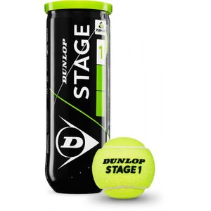 Dunlop Stage 1 Kinder Tennisbälle gelb mit grünem Punkt -