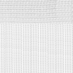 Fadenvorhang - Bistrogardine, Größe: 150x60cm, Farbe: Weiß