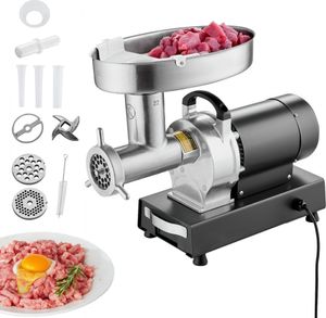 Kommerzieller Elektrischer Fleischwolf - 6,35 kg/Min - Wurstfüller und Fleischzerkleinerer - Hochleistungs Fleischmaschine - für gewerbliche Zwecke