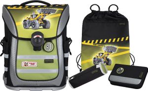 McNeill ERGO PURE flex Schulranzen-Set 4tlg. - BULLDOZER