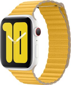 Apple Apple Leder Loop L für die Apple Watch Series 1 / 2 / 3 / 4 / 5 / 6 / 7 / 8 / 9 / SE / Ultra (2) - 42 / 44 / 45 / 49 mm - Meyer Lemon