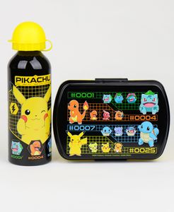 Pokémon Set Brotdose & Alu -Trinkflasche - Lunchset Vesperdose & Flasche
