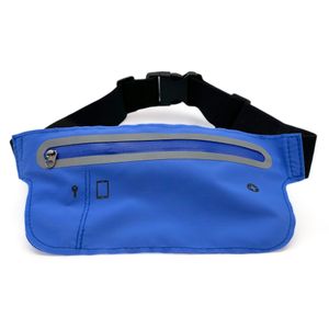 Sportgürtel Tasche Handygürtel Laufgürtel Gürteltasche für Handy - Kopfhörer in BLAU