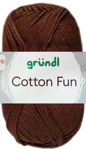 50 Gramm Gründl Baumwolle Fun 33 Mocca