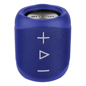 Sharp tragbarer Bluetooth-Lautsprecher GX-BT180, spritzwassergeschützt, Farbe: Blau