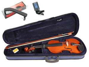 4/4 Geige Komplett-Set Leonardo Student LV-1044 mit Bogen, Kolophonium, Stimmgerät, Schulterstütze