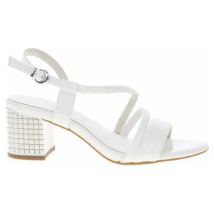 Marco Tozzi Damen Sandalen 2-28304-38 weißer Lack 40