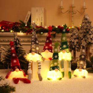 6 Stück Weihnachten Deko Wichtel 35cm Schwedischen Weihnachtsmann Santa mit LED