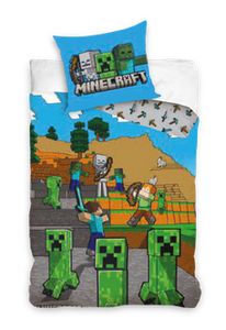 Minecraft Bettwäsche Wendebettwäsche MC004-4 135x200cm/80x80cm