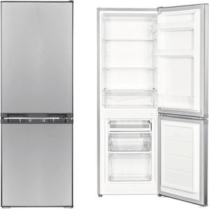 PKM Kühl-Gefrierkombination Kühlschrank KG173IX-M Inox Design 173 L 142 cm 4****