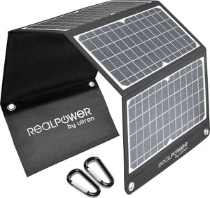 RealPower SP-30E, 30 W, 5 V, USB, Schwarz, Weiß, Kunststoff, USB Typ-A, USB Typ-C