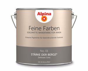 Alpina Feine Farben No. 01 Stärke der Berge 2,5 L zeitloses grau edelmatt
