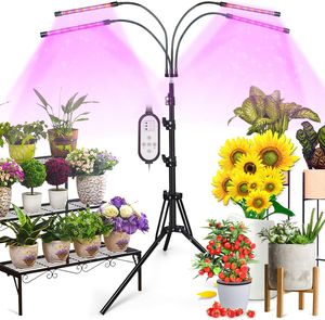 ONEVEZ-Pflanzenlampe LED-Pflanzenlicht Wachstumslampe-Vollspektrum Pflanzenleuchte-Grow Lampe-Zimmerpflanzen - 40W mit 80 LEDs, mit 3 Arten von Modus, 6 Arten von Helligkeit mit Zeitschaltuhr