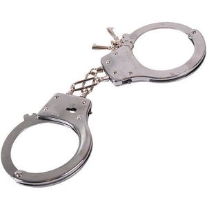Karneval Polizei Handschellen Handfesseln Handcuffs Sicherheitshebel