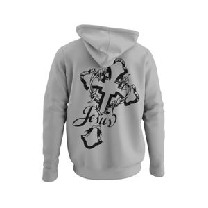 Toller Damen Hoodie Kapuzenjackekatholisch Herz Jesus is King Gott Bibel Love Beten Kirche Glauben Rosenkranz