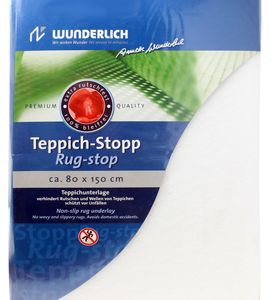 WUNDERLICH Teppich Stopp Vlies 80 x 150 cm  Teppichgleitschutz Stop Tex - weiß
