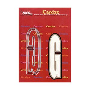 Crealies Cardzz Stanzschablone 3tlg. No.407 - Alphabet - G -