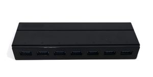 USB Hub 3.2 Gen1 mit Netzteil aktiv - aktiver 7 Port Verteiler - inkl. 1x 12V 3A DC-Hohlsteckernetzteil - für PC Notebook Laptop PS4 Tablet MacBook