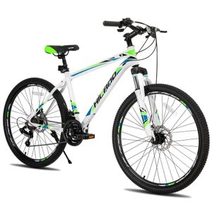 Hiland Mountainbike MTB 27,5 Zoll mit Aluminiumrahmen Scheibenbremse Speichenräder Jugendliche Fahrad Herr Damen Einteiliges Fahrradrad