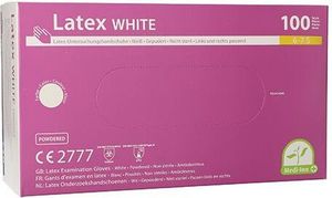 Medi-Inn® PS Handschuhe, Latex gepudert "White" weiss - natur Größe S
