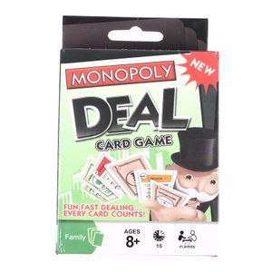 Englisch Version Monopoly Deal Karte Spiel Spielen Karte Puzzle Familie Party Brettspiel Spielkarte Spielzeug Für Erwachsene Tarjeta geschenk
