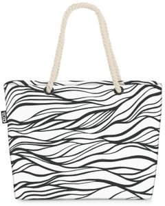 VOID Grafik Fliesen Strandtasche Shopper 58x38x16cm 23L XXL Einkaufstasche Tasche Reisetasche Beach Bag