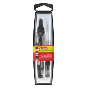 Herlitz Zirkelkasten 2-teilig schwarz Herlitz Zirkelkasten 2-teilig schwarz