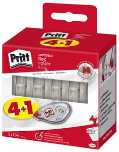 Pritt Korrekturroller Compact Flex 4,2 mm x 10 m 4+1 Promo mit flexibler Spitze