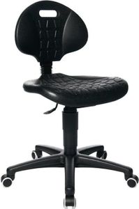 Arbeitsdrehstuhl Tec 20 Rl.Polyurethanschaum schwarz
