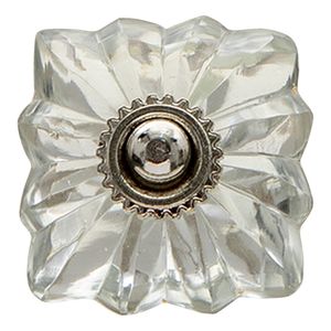 Clayre & Eef Türknauf 4 cm Transparant Glas Metall
