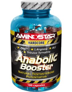 Aminostar Anabolic Booster 180 capsules / TST Boosters / Testosteronstimulans mit Tribulus terrestris-Extrakt in Kombination mit ZMA
