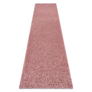 Teppich, Läufer SOFFI shaggy 5cm rosa - in die Küche, Halle, Korridor Rosa 60x200 cm